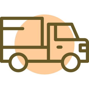Kamyon. Web simgesi basit illüstrasyon