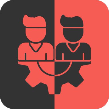 Bir kadın simgesinin vektör illüstrasyonu