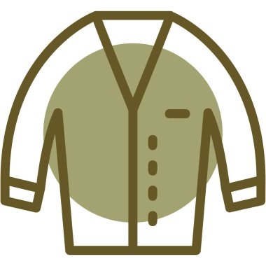 Basit bir grafik tasarım simgesi. Gömlek giyen bir adam.