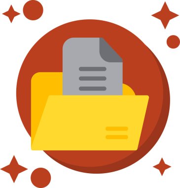 belge simgesi vektör illüstrasyonu