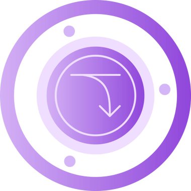 Modern bir simgenin vektör illüstrasyonu