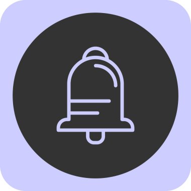 Çan modern simgesinin vektör illüstrasyonu