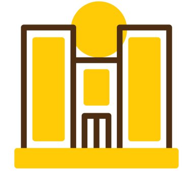 İnşaat. Web simgesi basit illüstrasyon