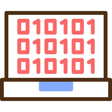 bilgisayar görüntüleme web simgesi, vektör illüstrasyonu