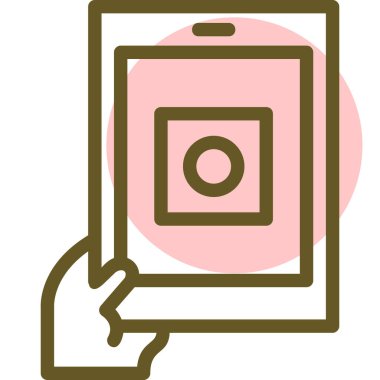 Akıllı telefonun vektör çizimi