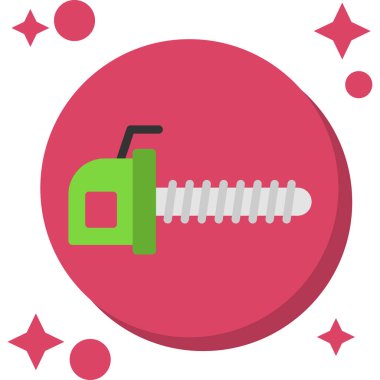 Uzun gölgeli düz simgeyi vidalayın, web simgesi