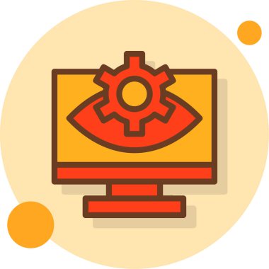 Vektör illüstrasyonu, seo modern simge