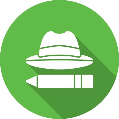 Şapka simgesi vektör illüstrasyonu