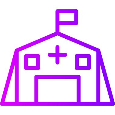 Kiliseye. Web simgesi basit tasarım