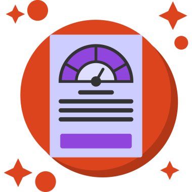 Grafikli bir pasta grafiğinin vektör çizimi