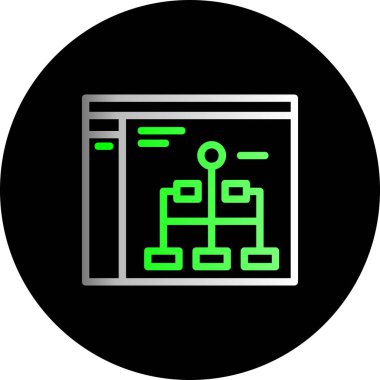 seo modern simgesinin vektör illüstrasyonu