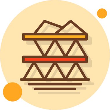 İnşaat inşaat simgesi - taslak biçimi