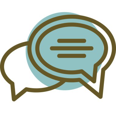 Konuşma baloncukları ikon vektör çizimi