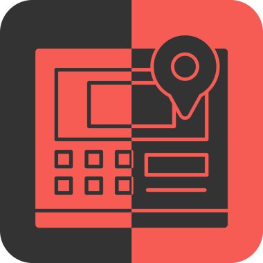 atm simge vektör illüstrasyonu