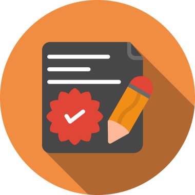 Belge. Web simgesi basit illüstrasyon