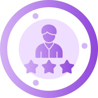 Bir yıldız simgesinin vektör illüstrasyonu