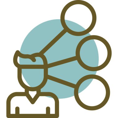 iş konsepti ikon vektör illüstrasyonu