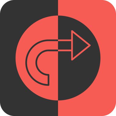 Tek bir simgenin vektör illüstrasyonu