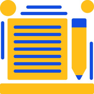 Kalem simgesi, vektör illüstrasyonu