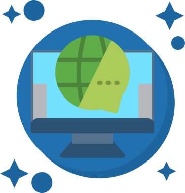 İnternet Ağı. Basit illüstrasyon