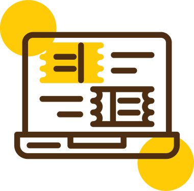 belge simgesi. vektör illüstrasyonu