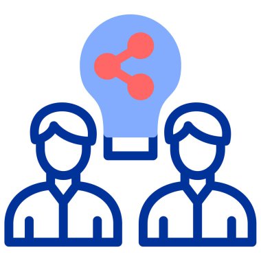 Fikir simgesi vektör illüstrasyonu