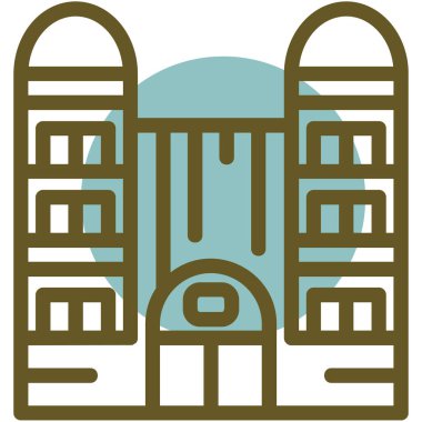 Çin feneri ikonu. Çin feneri vektör simgesi rengi düz izole