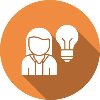 ampul fikri vektör simgesi