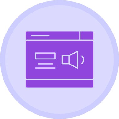 Hoparlör simgesinin vektör illüstrasyonu