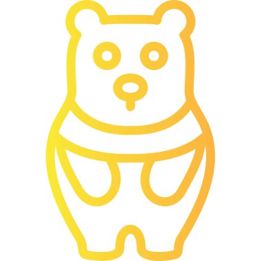 ayı ağ ikonu vektör illüstrasyonu