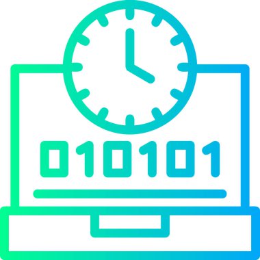 Zaman simgesi. Basit resimleme