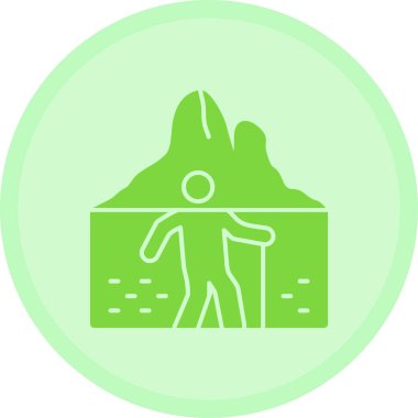 yürüyüş simgesi vektör illüstrasyonu