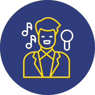 Gitarlı ve kulaklıklı bir adamın vektör çizimi