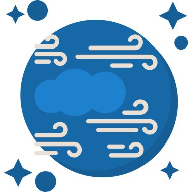 Bulut. Web simgesi basit illüstrasyon