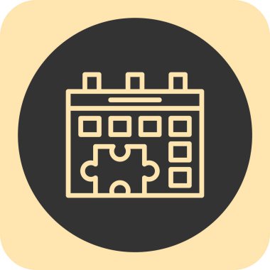 Tek izole blok simgesinin vektör illüstrasyonu