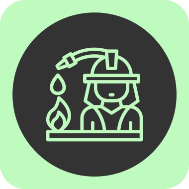 Gaz maskesi simgesinin vektör illüstrasyonu