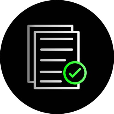 belge simgesi, illüstrasyon, vektör