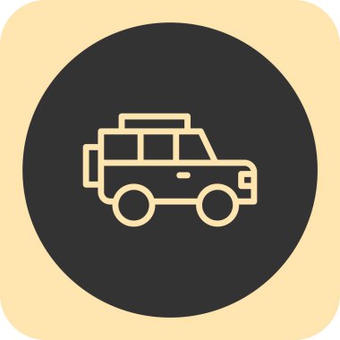 araba simgesi, vektör çizimi