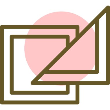 Modern bir simgenin vektör illüstrasyonu