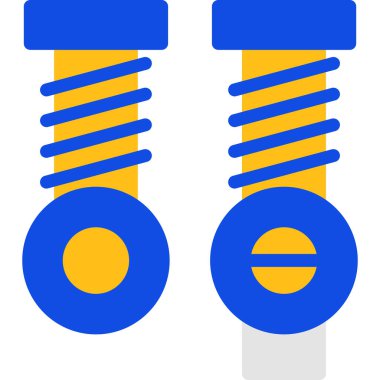 araba servis onarım simgesi düz stil