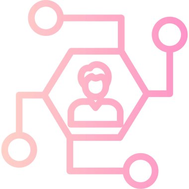 İnsan simgesinin vektör illüstrasyonu