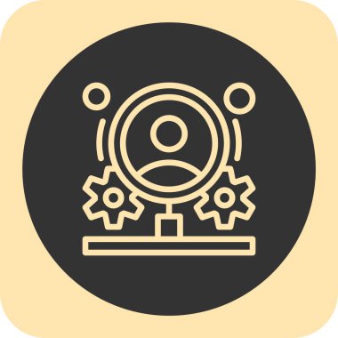 Modern oto tamir simgesinin vektör illüstrasyonu