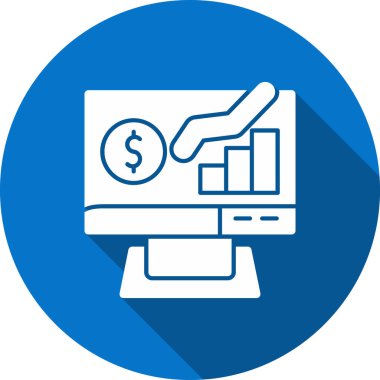 Analizler. Web simgesi basit illüstrasyon