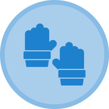 Eldiven. Web simgesi basit illüstrasyon