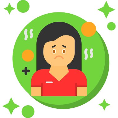 Para basan düz ikonlu kadın