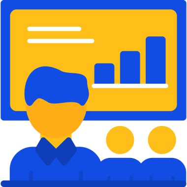 iş dünyasındaki iş finans analizi simgesi - yönetim kategorisi