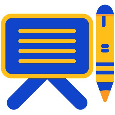 Kalem. Web simgesi basit illüstrasyon