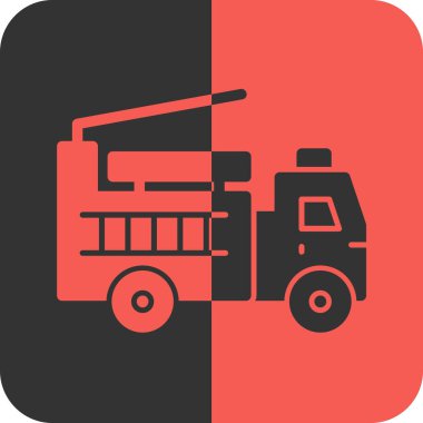 kamyon simgesi soyut bir grupta izole edildi