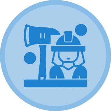 Bir kadın simgesinin vektör illüstrasyonu