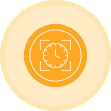 Alarm saat simgesi vektör illüstrasyonu